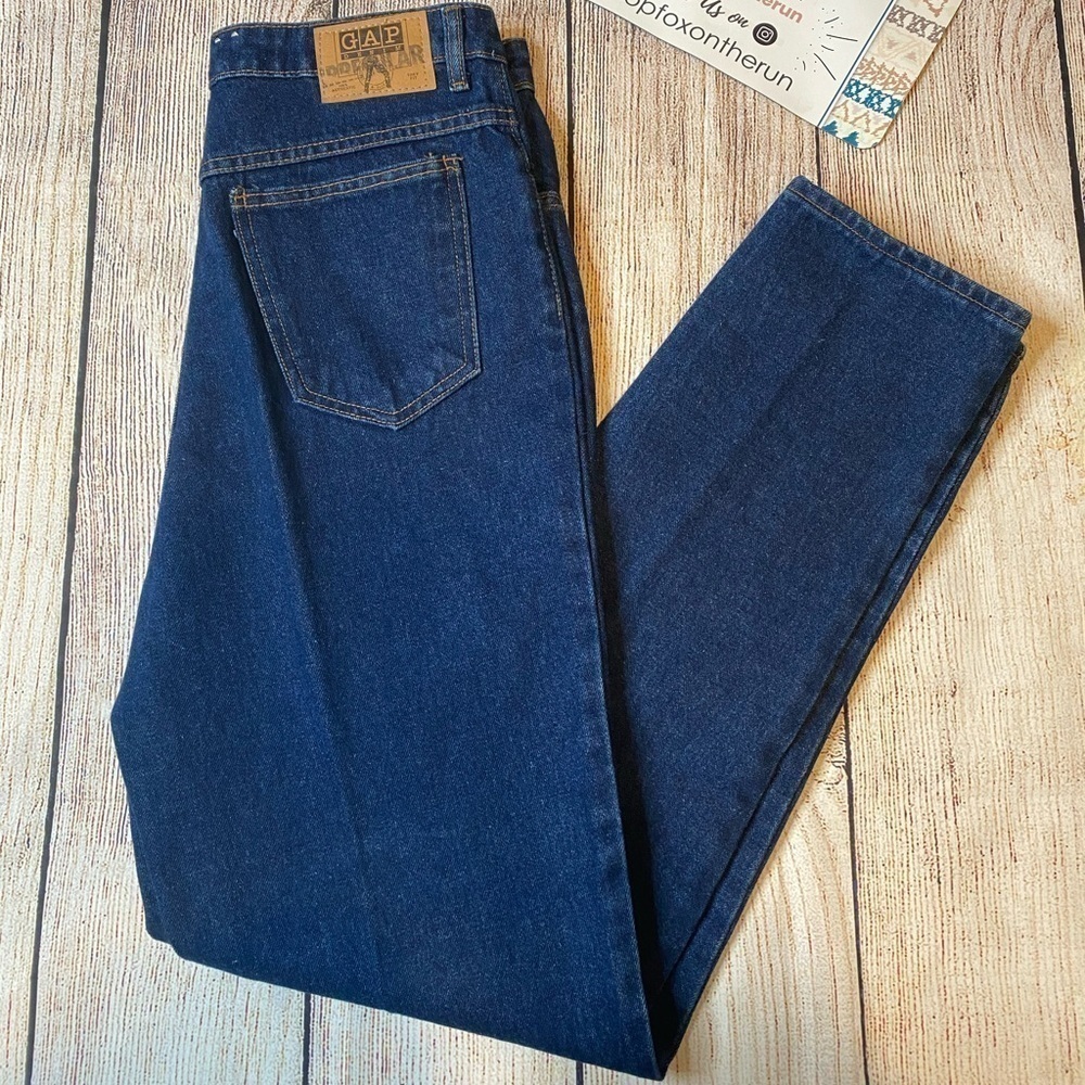 VINTAGE GAP Super High Rise Straight Leg Mom Jeans